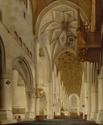 Das Innere der St.-Bavo-Kirche, Haarlem (die Grote Kerk)